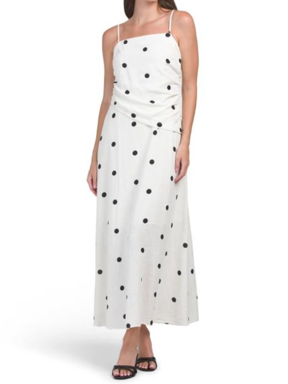 BAILEY 44 Linen Blend Asymmetrical Waist Maxi Dress